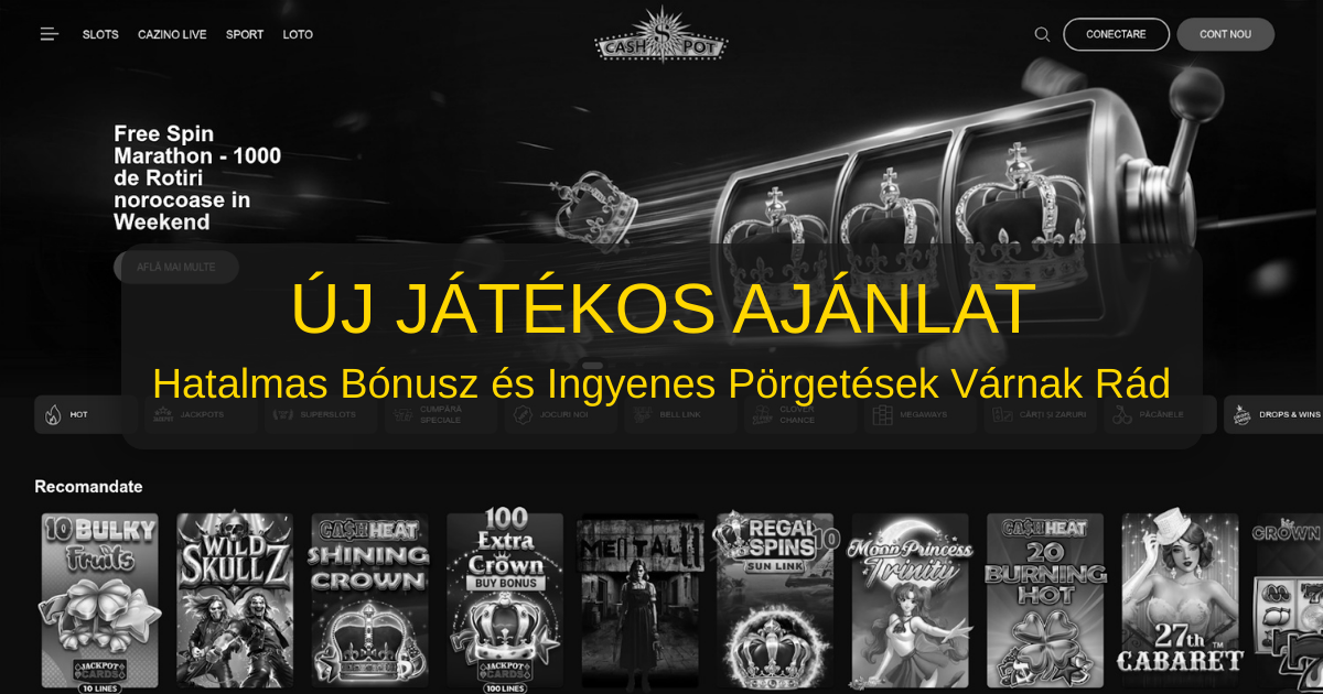 Cashpot Casino welcome bonus