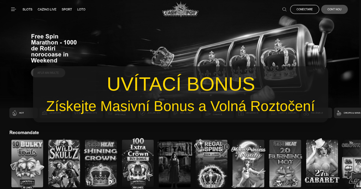 Cashpot Casino welcome bonus