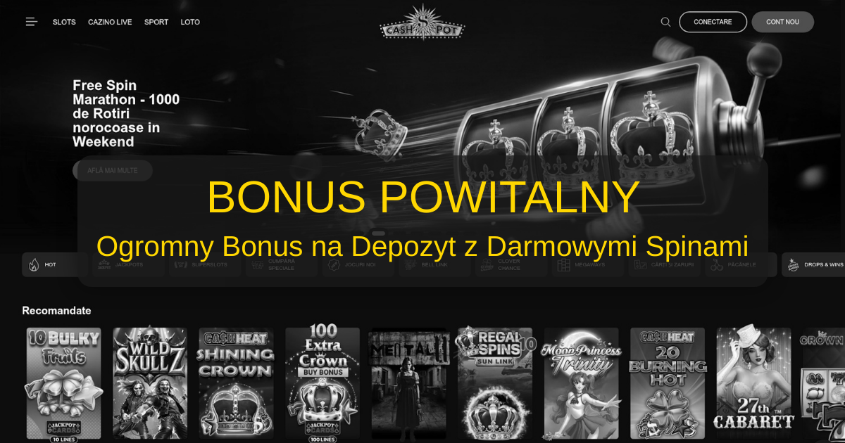 Cashpot Casino welcome bonus